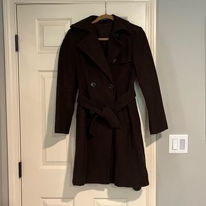 Brown pea coat